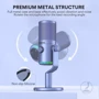 Микрофон для геймеров Maono DM30 Purple (23-03-10-01): Тип преобразователя Конденсаторный