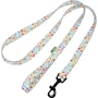 Поводок Hidog Flowers blue 1.6см/152см (121\1018)