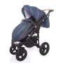Универсальная коляска 2-в-1 Broco Capri textile blue: Ширина шасси 59.5 см