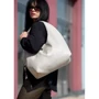 Женская сумка хобо Sambag HOBO L серый шёлк (53300030)