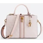 Женская сумка тоут GUESS GINEVRA LOGO ELITE SCITY STCHL бежево-розовая (HWSB8675060-BHG)