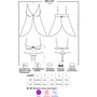 Эротический костюм Obsessive Bunny 815-CST-1, S/M