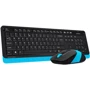 Комплект бездротовий A4Tech Fstyler FG1010 Black/Blue: Тип клавіш мембранний