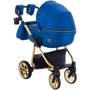 Коляска 2 в 1 Adamex Hybryd Plus Polar (Gold) Кожа 100% Y220А темно-синий перламутр (623954): Возможность установки люльки есть