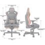Кресло геймерское Anda Seat Fnatic Edition Black/Orange Size XL (AD12XL-FNC-PV/F) фото 2