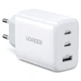 Зарядное устройство Ugreen Wall Charger 2хUSB-C+USB QC3.0 CD275 65W White (90496)