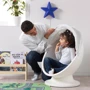 Вращающееся кресло ІКЕА IKEA PS LÖMSK бело-красный (104.071.36) фото 4