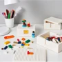 Коробка LEGO з кришкою ІКЕА BYGGLEK 3 шт білий (70372186) фото 2