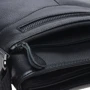 Чоловіча сумка планшет Borsa Leather чорна (K17801-black): Тип ручки Плечовий ремінь, Без ручки