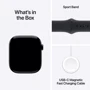 Apple Watch Series 10 42mm GPS Jet Black Aluminum Case with Black Sport Band - S/M (MWWE3QH/A) UA фото 9