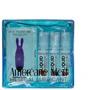 Набор из 3-х вкусов стимулирующего лубриканта Amoreane Med (3х10мл) и вибропули Adrien Lastic Purple