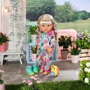 Набор одежды для куклы Baby Born серии Deluxe - Веселая прогулка (комбинезон, сапожки, леечка) фото 3