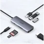 Адаптер Choetech Adapter 7-in-1 USB-C to USB-C+3xUSB3.0+HDMI+SD Black (HUB-M19): Додаткові роз'єми SD+TF Card, HDMI, USB-C
