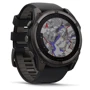 Смарт-часы Garmin Fenix 8 Solar 51mm Sapphire Carbon Grey DLC Titanium with Black/Pebble Grey Silicone Band (010-02907-11): Время работы до 30 дней