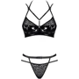 Сексуальный комплект Obsessive Bagirela 2-pcs set black L/XL