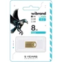 USB-флешка Wibrand 8Gb Hawk USB 2.0 Gold (WI2.0/HA8M1G): Стандарт USB USB 2.0