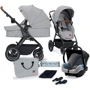Универсальная коляска 3 в 1 Kinderkraft B-Tour Silver Gray (KSBTOU00LGR3000) фото 8