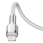 Кабель Baseus Cable USB-C to Lightning Cafule Metal PD 20W 2m White (CATLJK-B02) фото 4