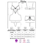 Эротичный костюм Obsessive Maidme chemise, L/XL