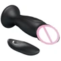 Анальный стимулятор с вибрацией и пультом ДУ - MR PLAY Super Power, BI-040085W-MR