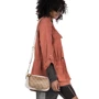 Жіноча сумка крос боді Guess Mika Double Pouch Crossbody коричнева (HWSB7967700-BRO): Фактура матова, Зерниста