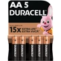 Лужні батареки Duracell Basic AA 5 шт в упаковці (5000394047006)