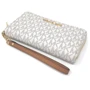 Женский кошелек Michael Kors Jet Set Travel бежевый (192877938743) фото 6