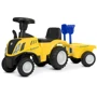 Каталка-толокар Bambi Racer трактор із причепом жовтий (658T-6)