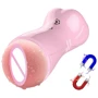 Мастурбатор с вибростимуляцией FOXSHOW Vibrating and Flashing Masturbation Cup Pink USB 7+7 Function, BS6300022