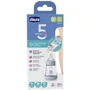 Бутылочка для кормления пластиковая Chicco PERFECT 5 с силиконовой соской 0м+ 150 мл Голубая (20211.20.40): Возраст с рождения