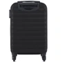 Чемодан Semi Line 20" (S) Black черный (T5636-1): Фактура Глянцевая