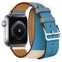 Apple Watch Series 4 Hermes 40mm GPS+LTE Stainless Steel Case with Bleu Lin/Craie/Bleu/Nord Swift Doubl Tour (H078731CJAD): Екран OLED LTPO з технологіями Retina і Force Touch / захисне скло Ion-X підвищеної міцності