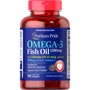Puritan's Pride Omega 3 Fish Oil 1200 mg plus Vitamin D3 1000 IU Рыбий жир омега-3 + витамин D3 90 гелевых капсул