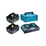 Набір акумуляторів + зарядний пристрій Makita 198077-8, LX L1860 x 2шт (18В, 6Ач) + DC18RD, кейс Makpac3: Вид Для инструмента