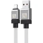 Кабель Baseus USB Cable to Lightning CoolPlay Series Fast Charging 2.4A 2m White (CAKW000502): Длина 2 м