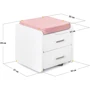 Комплект S ErgoKids TH-310 Pink парта + тумба (TH-310 + BD C3_PINK): Регулировка угла наклона есть