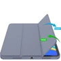 Аксессуар для iPad BeCover Tri Fold Soft TPU with Pencil mount Purple for iPad Pro 11 (2018-2022) (711114): Тип аксессуара чехол