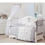 Постельный комплект 8 эл. Twins Dolce Мишки 4061-D-005, grey, серый