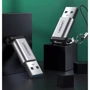 Адаптер Ugreen Adapter US276 USB 3.0 to USB-C 3.1 Female Gray (50533): Цвет серый