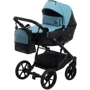 Коляска 2 в 1 Bair Kiwi шкіра 100% BK-7/15 блакитний - чорний фото 10