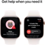 Apple Watch Series 10 42mm GPS + Cellular Rose Gold Aluminium Case with Light Blush Sport Band - S/M (MWX93)