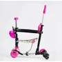 Детский самокат 5 в 1 Best Scooter LS-96302 Розовый: Количество колес 3