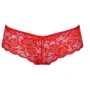 Трусики-бразилиана из цветочного кружева Raja Thong red S/M - Passion