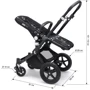 Универсальная коляска 2 в 1 Bugaboo Cameleon 3 Plus Alu /Black, черный на серебряной раме: Возможность установки люльки есть