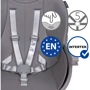 Стульчик для кормления 4в1 Kidwell EATAN Grey: Материал пластик