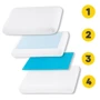 Подушка ортопедическая 4FIZJO Med+ White охлаждающая для сна 40x58 см (P-5907739317049)
