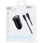 Зарядное устройство Proove Car Charger USB+USB-C Flash with Cable 30W Black (CCFC30111201): Кабель в комплекте USB-C