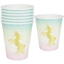 Сервировка стола Одноразовые бумажные стаканы Talking Tables серия WE HEART UNICORNS 12 шт (UNICORN-CUP) фото 1