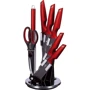 Набор кухонных ножей Berlinger Haus Metallic Line Burgundy Edition 8 предметов (BH 2686)