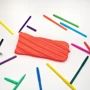 Пенал ZIPIT Neon Glowing Peach персиковий (ZT-NN-2): Стать для дівчаток
